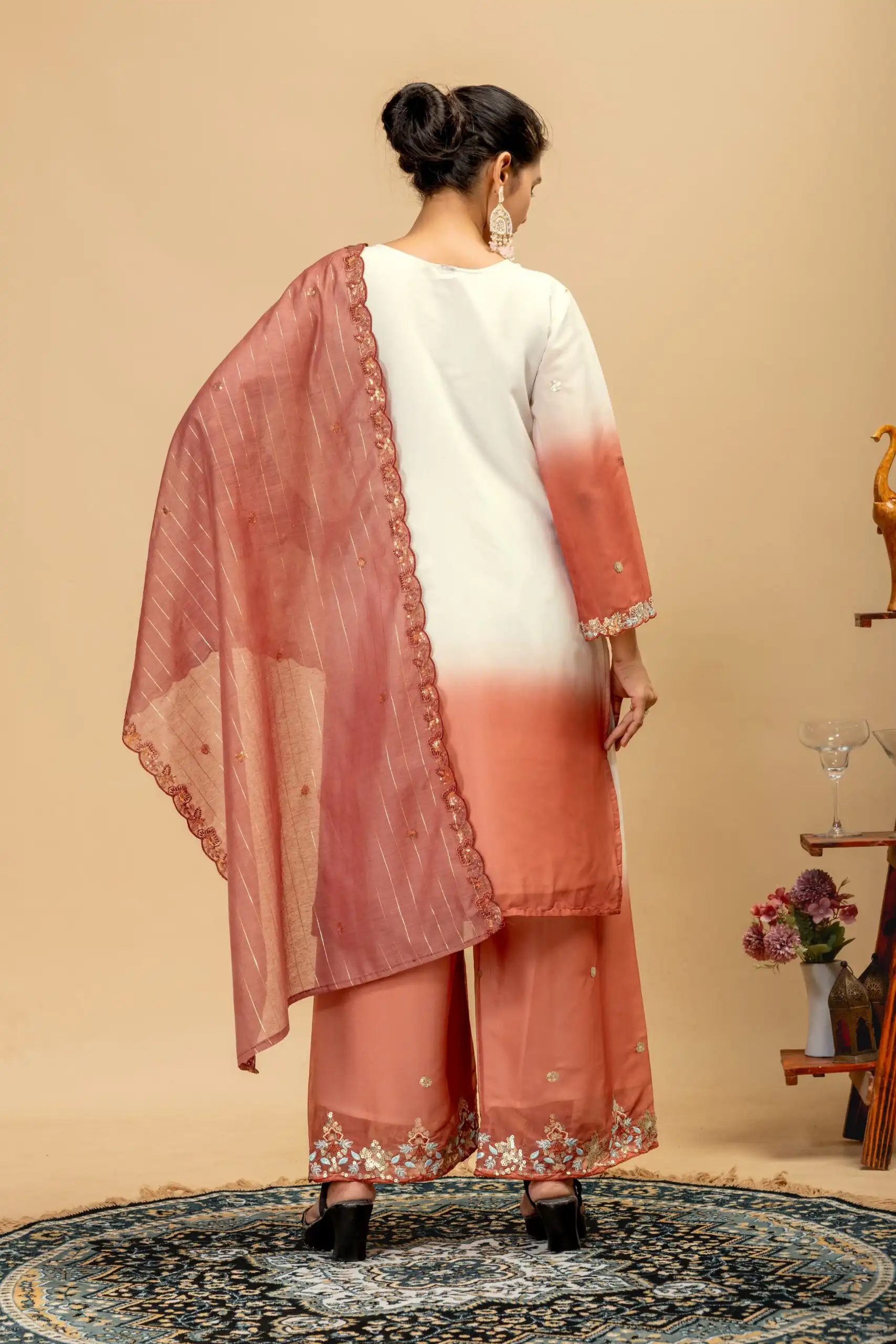 ST 1198 Rust in Star Georgette Embroidery Work Salwar Suit . Introductory Price ₹2399. Delivery 4-6 Working Days. Shop now. | Jump Suits, Straight Suits, Casual Suits, Creative suits, Designer Suits, Palazzo Suits, Party Wear Suits, Patiala Suits, Salwar suit