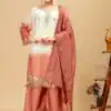 ST 1198 Rust  in Star Georgette Embroidery Work Salwar Suit . Introductory Price ₹2399. Delivery 4-6 Working Days. Shop now. | Jump Suits, Straight Suits, Casual Suits, Creative suits, Designer Suits, Palazzo Suits, Party Wear Suits, Patiala Suits, Salwar suit