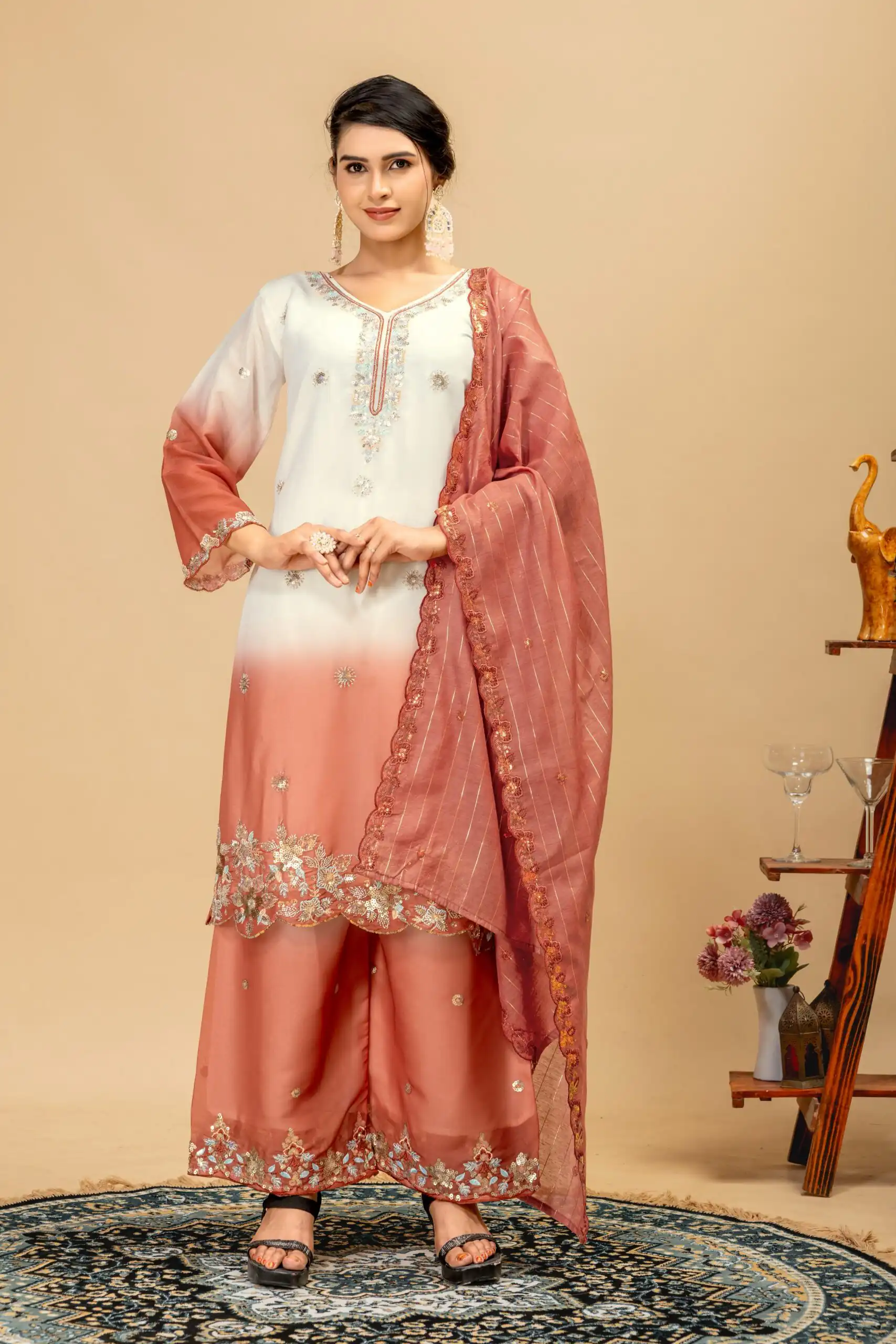 ST 1198 Rust in Star Georgette Embroidery Work Salwar Suit . Introductory Price ₹2399. Delivery 4-6 Working Days. Shop now. | Jump Suits, Straight Suits, Casual Suits, Creative suits, Designer Suits, Palazzo Suits, Party Wear Suits, Patiala Suits, Salwar suit