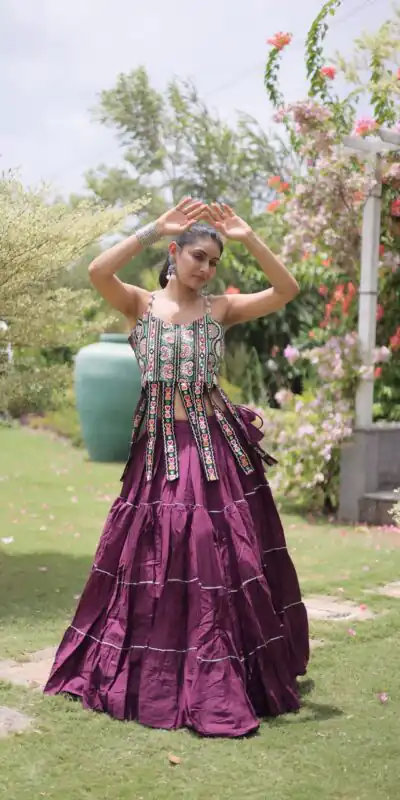 KA 5075 Wine Kora Cotton Lehenga Choli erfect for Wedding, Party, Haldi, Traditional Day, Makar Sankranti – . Special Price ₹2899. Delivery 4-6 Working | Bollywood Lehenga, Creative Lehenga, Designer Lehenga, Embroidered Lehenga, Lehenga, Party Wear Lehenga