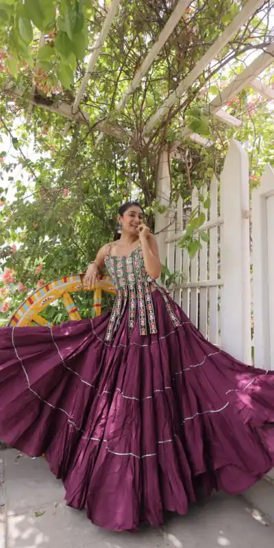 KA 5075 Wine Kora Cotton Lehenga Choli erfect for Wedding, Party, Haldi, Traditional Day, Makar Sankranti – . Special Price ₹2899. Delivery 4-6 Working | Bollywood Lehenga, Creative Lehenga, Designer Lehenga, Embroidered Lehenga, Lehenga, Party Wear Lehenga
