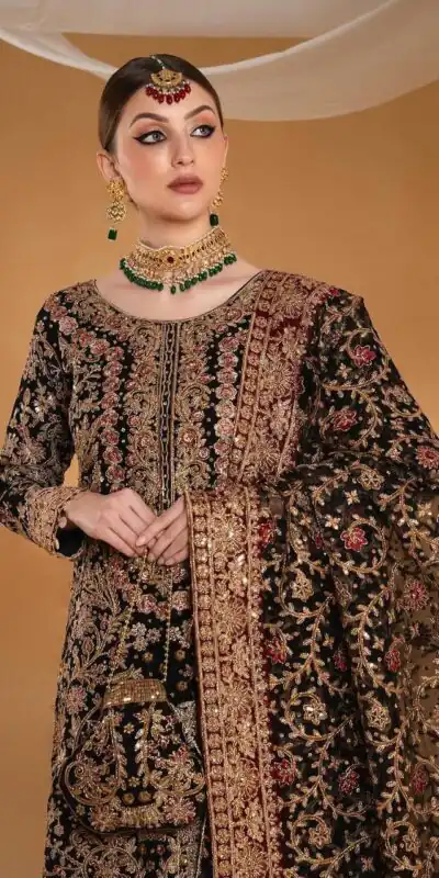 KF 1666 Black Faux Georgette Salwar Suit with Mirror Work & Embroidery Work. Get it for ₹2999. Delivery 4-6 Working Days. Shop now. | Jump Suits, Straight Suits, Casual Suits, Creative suits, Designer Suits, Palazzo Suits, Party Wear Suits, Patiala Suits, Salwar suit