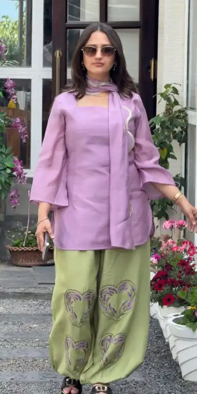 MD 3106 Lavender Mal Chanderi Salwar Suit Perfect for Wedding, Party, Baisakhi, Housewarming, Sangeet – Introductory Price ₹2249. Delivery 4-6 Working D | Jump Suits, Straight Suits, Casual Suits, Creative suits, Designer Suits, Palazzo Suits, Party Wear Suits, Patiala Suits, Salwar suit