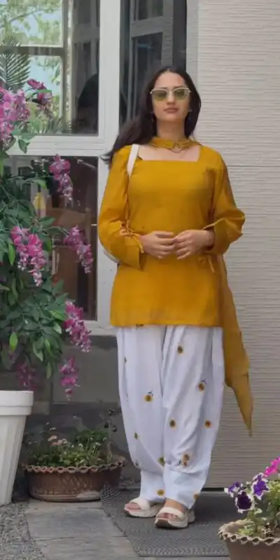 NF 1295 Mustered Roman Cotton Salwar Suit with Embroidery Work. Introductory Price ₹2049. Delivery 4-6 Working Days. Shop now. | Jump Suits, Straight Suits, Casual Suits, Creative suits, Designer Suits, Palazzo Suits, Party Wear Suits, Patiala Suits, Salwar suit