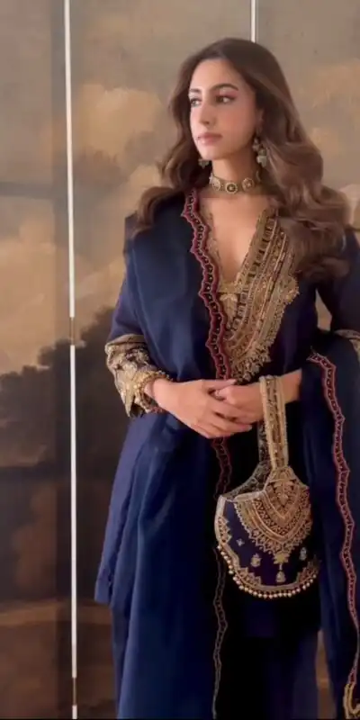 SR 1722 Navy Blue Roman Silk Salwar Suit with Sequins Work & Embroidery Work. Available at ₹2349 only. Delivery 4-6 Working Days. Shop now. | Jump Suits, Straight Suits, Casual Suits, Creative suits, Designer Suits, Palazzo Suits, Party Wear Suits, Patiala Suits, Salwar suit