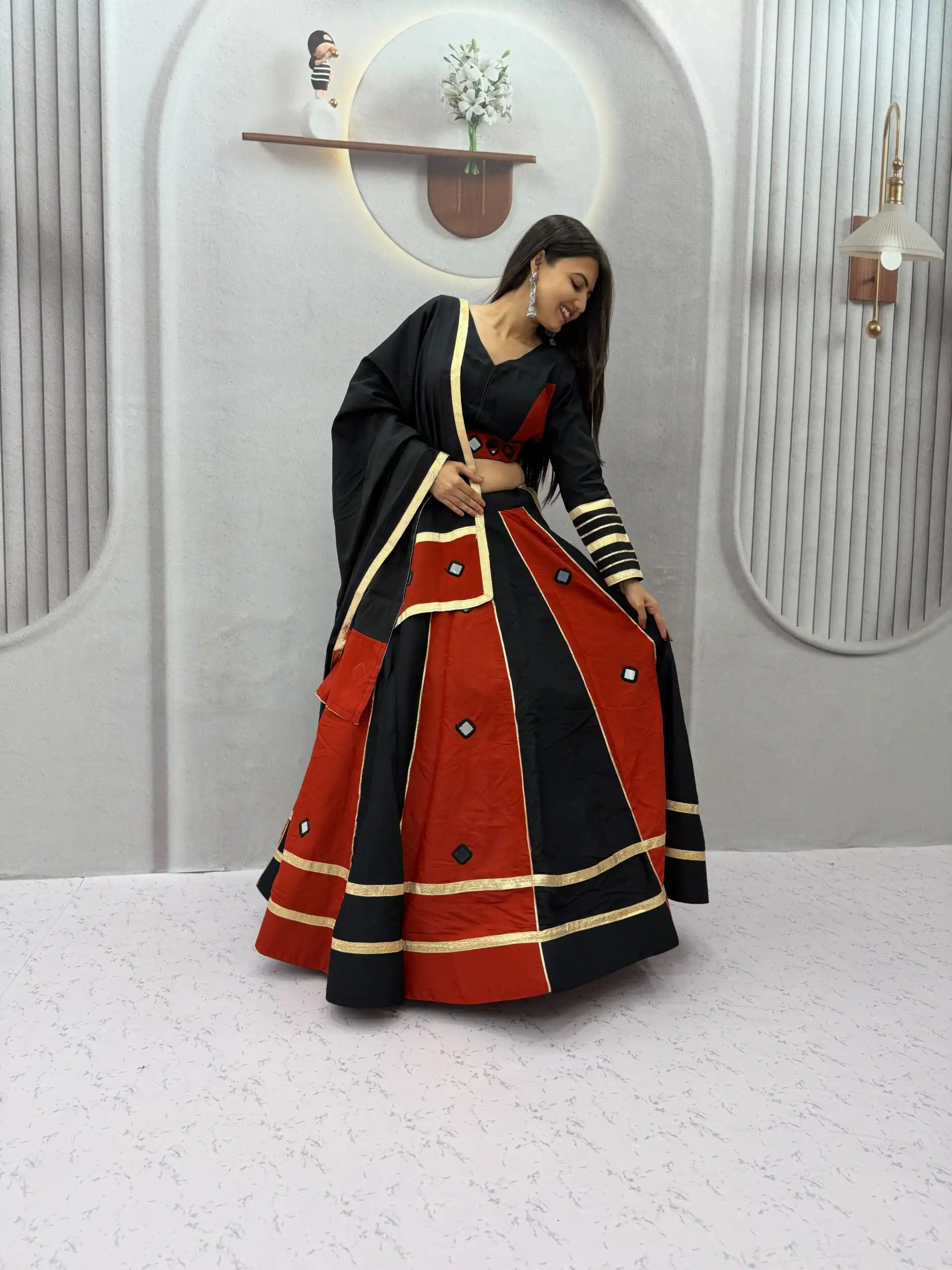 PC 599 Black Roman Silk Lehenga Choli Perfect for Wedding, Party, Eid, Reception, Durga Puja – Available at ₹2899 only. Delivery 4-6 Working Days. Shop now. | Bollywood Lehenga, Creative Lehenga, Designer Lehenga, Embroidered Lehenga, Lehenga, Party Wear Lehenga
