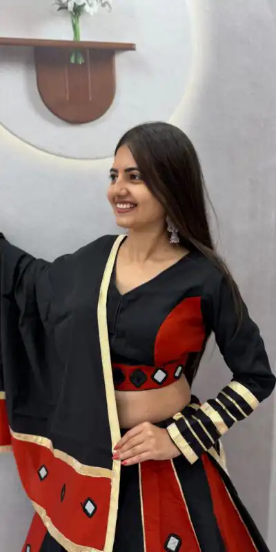 PC 599 Black Roman Silk Lehenga Choli Perfect for Wedding, Party, Eid, Reception, Durga Puja – Available at ₹2899 only. Delivery 4-6 Working Days. Shop now. | Bollywood Lehenga, Creative Lehenga, Designer Lehenga, Embroidered Lehenga, Lehenga, Party Wear Lehenga