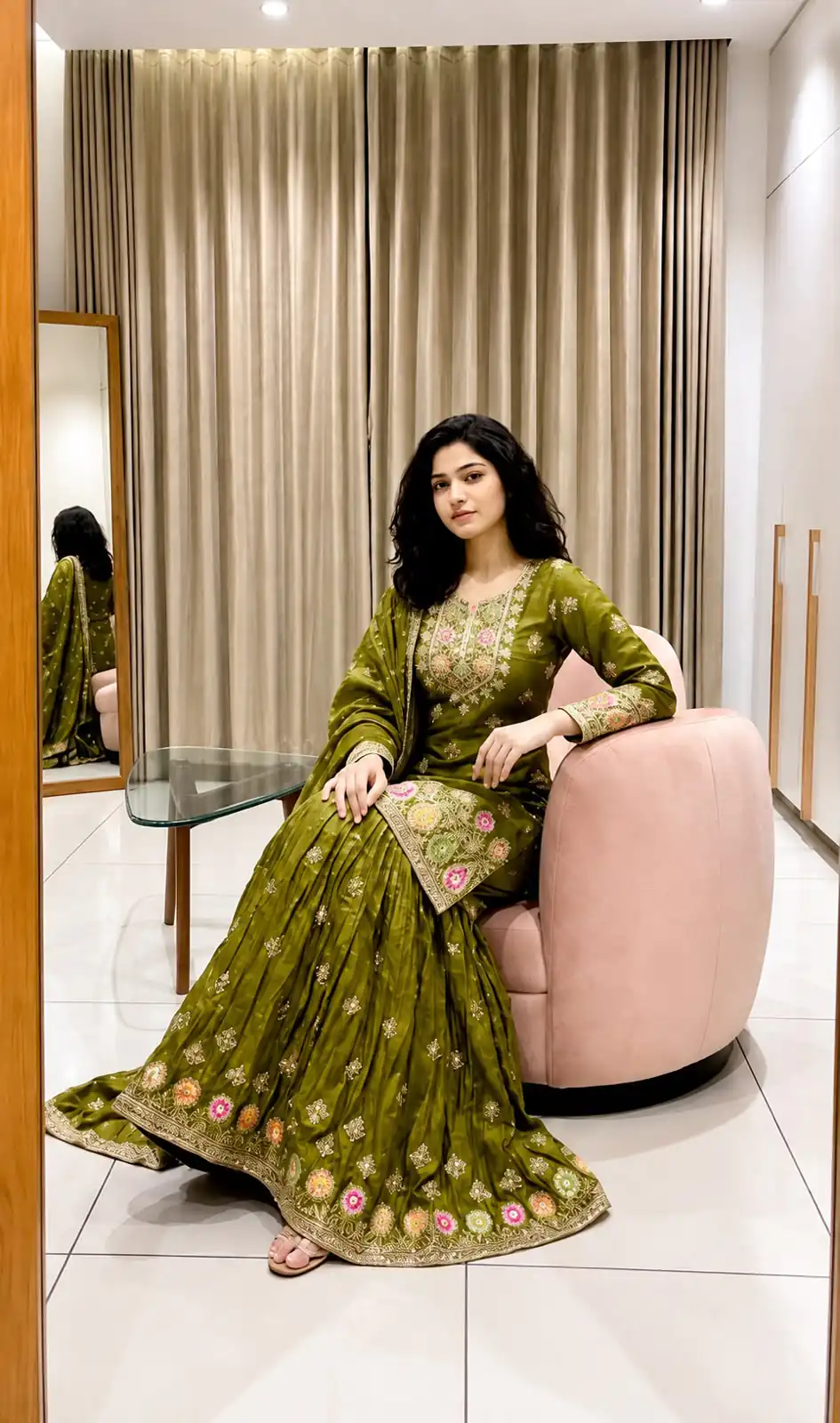 WW 1276 Mehandi Pure Endy Silk Salwar Suit with Embroidery Work & Sequins Work. Exclusive Offer ₹2399. Delivery 4-6 Working Days. Shop now. | Jump Suits, Straight Suits, Casual Suits, Creative suits, Designer Suits, Palazzo Suits, Party Wear Suits, Patiala Suits, Salwar suit