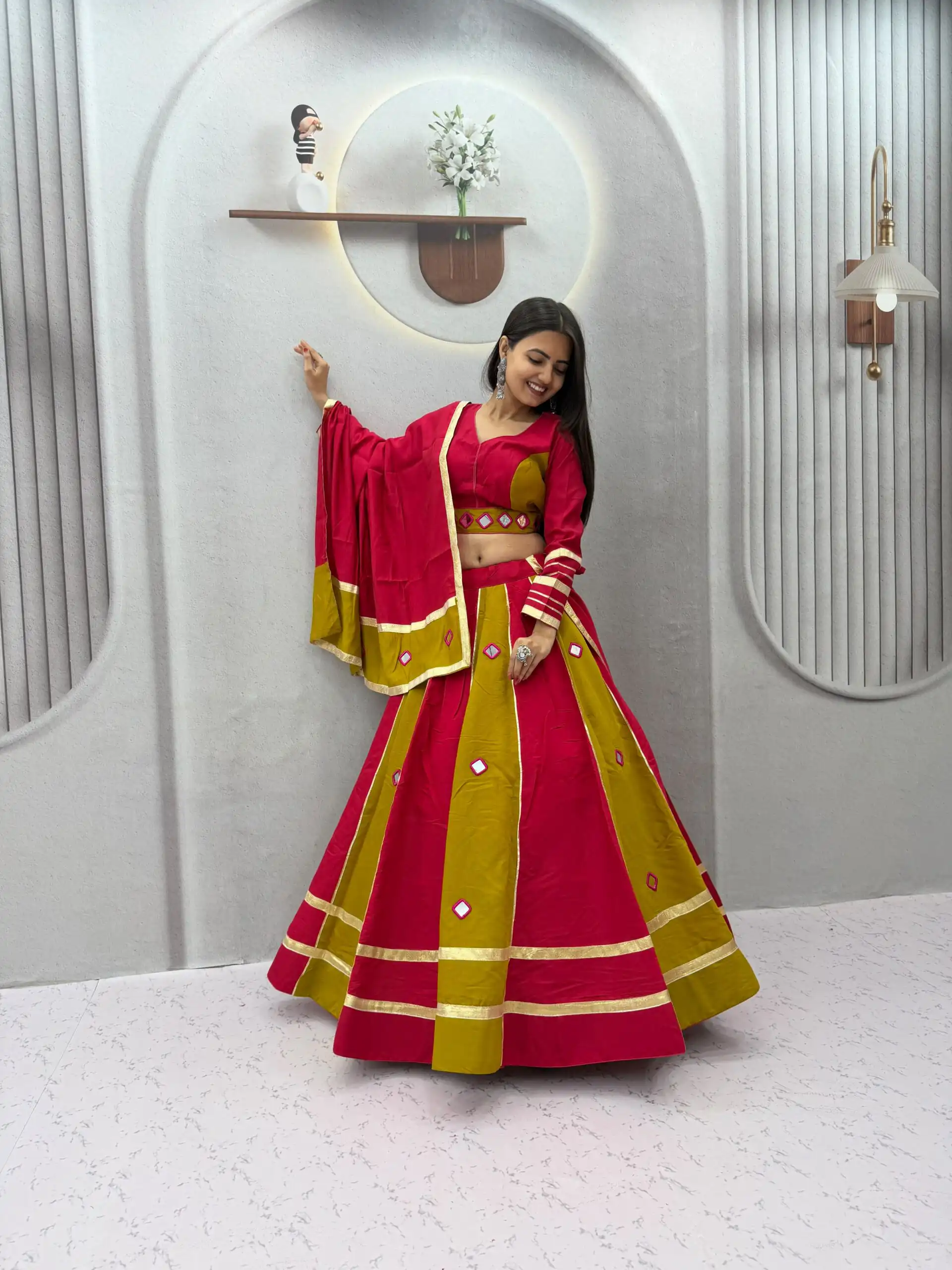 PC 599 Mustered Roman Silk Lehenga Choli Perfect for Wedding, Party, Eid, Reception, Durga Puja Available at ₹2899 only. Delivery 4-6 Working Days. Shop now. | Bollywood Lehenga, Creative Lehenga, Designer Lehenga, Embroidered Lehenga, Lehenga, Party Wear Lehenga