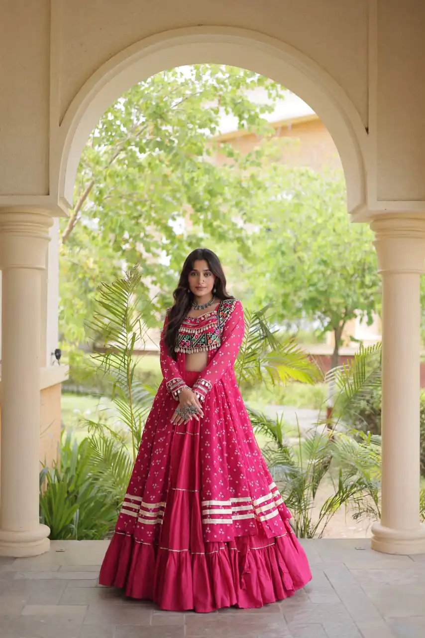KA 5081 Pink| Faux Georgette Lehenga Choli with Embroidery Work & Lace Work. Special Price ₹3099. Delivery 4-6 Working Days. Shop now. | Bollywood Lehenga, Creative Lehenga, Designer Lehenga, Embroidered Lehenga, Lehenga, Party Wear Lehenga