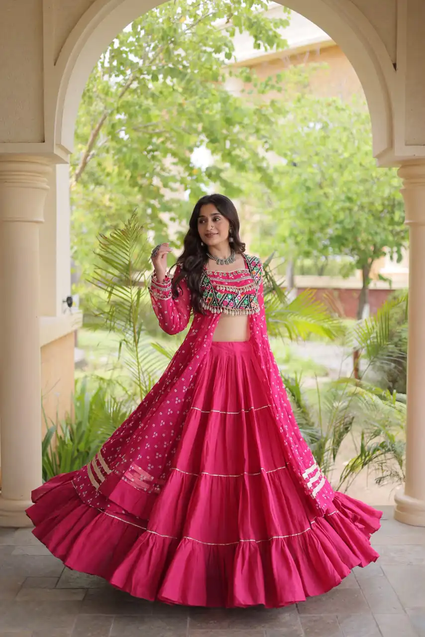 KA 5081 Pink| Faux Georgette Lehenga Choli with Embroidery Work & Lace Work. Special Price ₹3099. Delivery 4-6 Working Days. Shop now. | Bollywood Lehenga, Creative Lehenga, Designer Lehenga, Embroidered Lehenga, Lehenga, Party Wear Lehenga