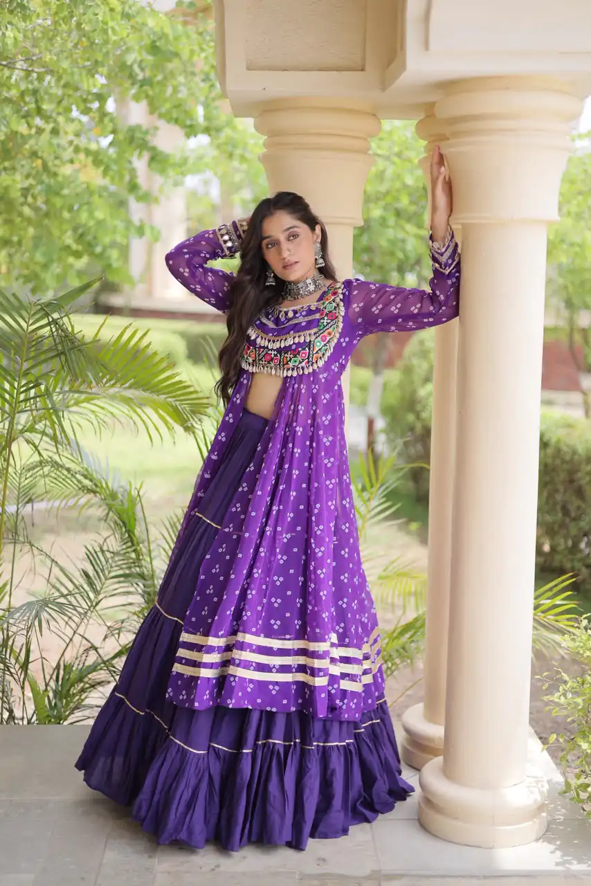 KA 5081 Purple| Faux Georgette Lehenga Choli with Embroidery Work & Lace Work. Special Price ₹3099. Delivery 4-6 Working Days. Shop now. | Bollywood Lehenga, Creative Lehenga, Designer Lehenga, Embroidered Lehenga, Lehenga, Party Wear Lehenga