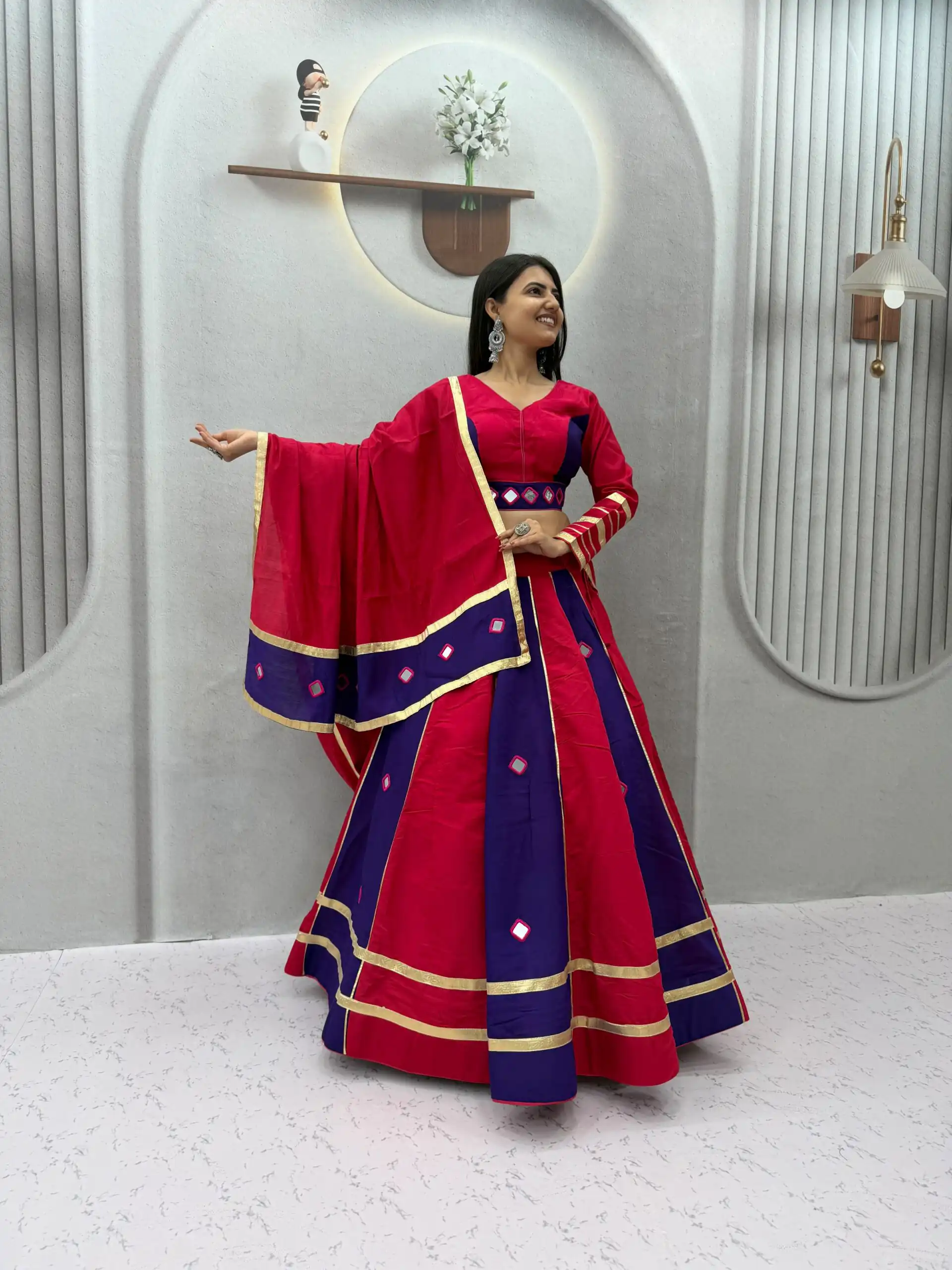 PC 599 Red Roman Silk Lehenga Choli Perfect for Wedding, Party, Eid, Reception, Durga Puja – . Available at ₹2899 only. Delivery 4-6 Working Days. Shop now. | Bollywood Lehenga, Creative Lehenga, Designer Lehenga, Embroidered Lehenga, Lehenga, Party Wear Lehenga