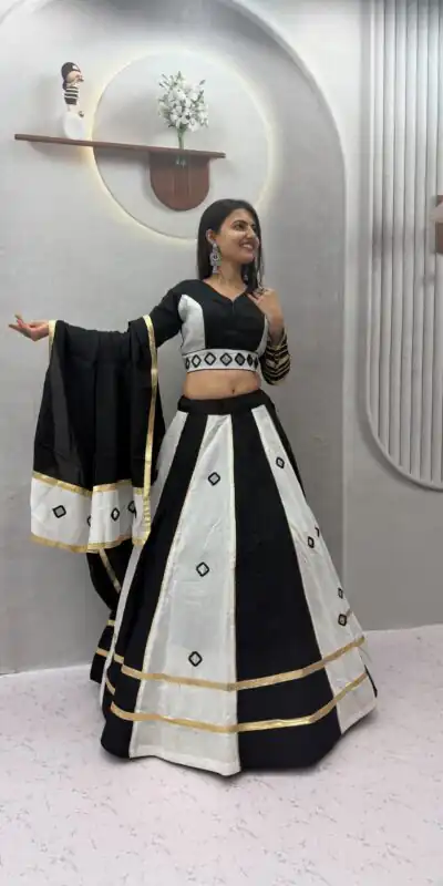 PC 599 White Roman Silk Lehenga Choli Perfect for Wedding, Party, Eid, Reception, Durga Puja Available at ₹2899 only. Delivery 4-6 Working Days. Shop now. | Bollywood Lehenga, Creative Lehenga, Designer Lehenga, Embroidered Lehenga, Lehenga, Party Wear Lehenga