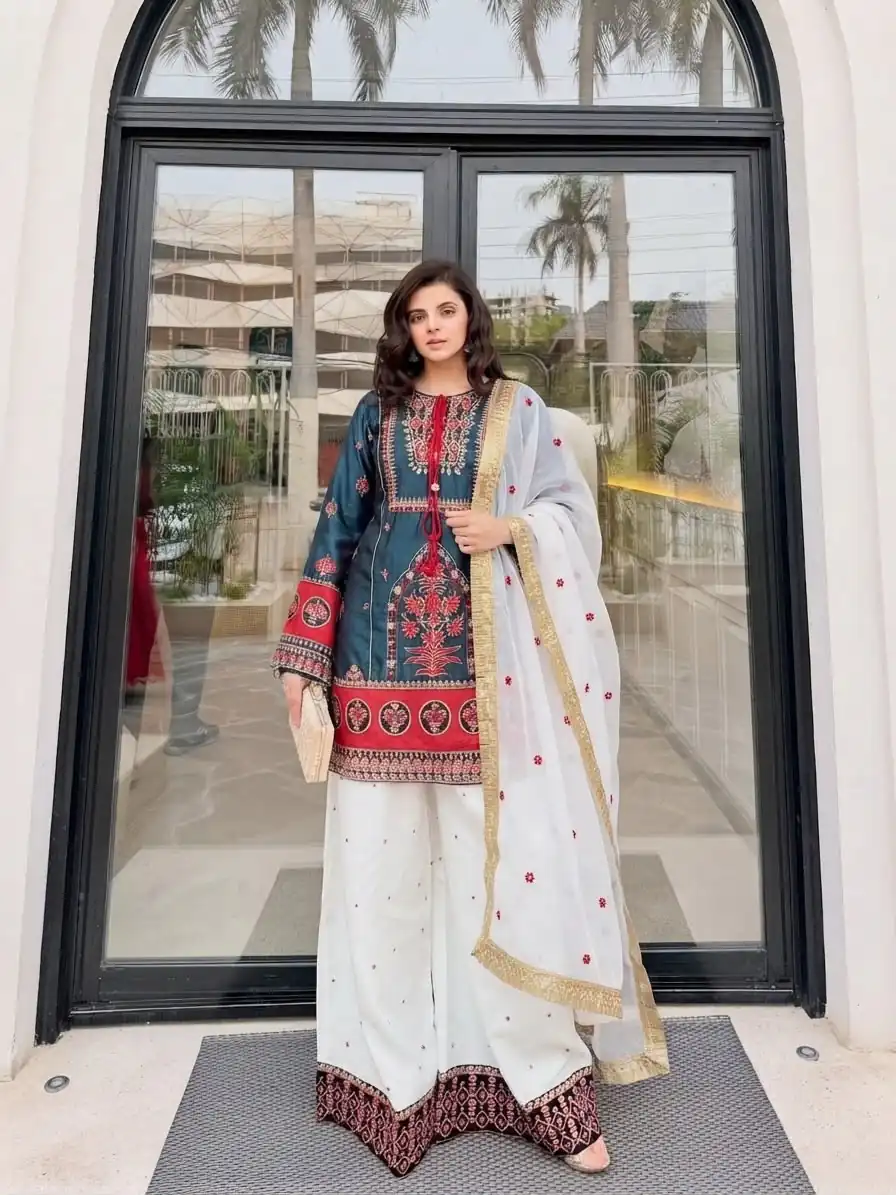 SKF 1731 Blue Color Natural Crep Salwar Suit with Embroidery Work. Wedding, Party, Festive, Best Price ₹2149. Delivery 4-6 Working Days. Shop now. | Jump Suits, Straight Suits, Casual Suits, Creative suits, Designer Suits, Palazzo Suits, Party Wear Suits, Patiala Suits, Salwar suit