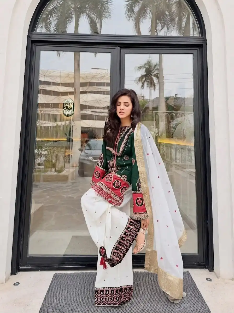 SKF 1731 Green Color Natural Crep Salwar Suit with Embroidery Work. Wedding, Party, Festive, Best Price ₹2149. Delivery 4-6 Working Days. Shop now. | Jump Suits, Straight Suits, Casual Suits, Creative suits, Designer Suits, Palazzo Suits, Party Wear Suits, Patiala Suits, Salwar suit
