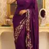 DF 3459 Wine in Faux Georgette Zari Work & Embroidery Work Saree. Special Price ₹1899. Delivery 4-6 Working Days. Shop now. | Bollywood Sarees, Creative Sarees, Designer Sarees, Embroidered Sarees, Ethnic Saree, Modern Digital sarees, Party Wear Sarees, Sarees