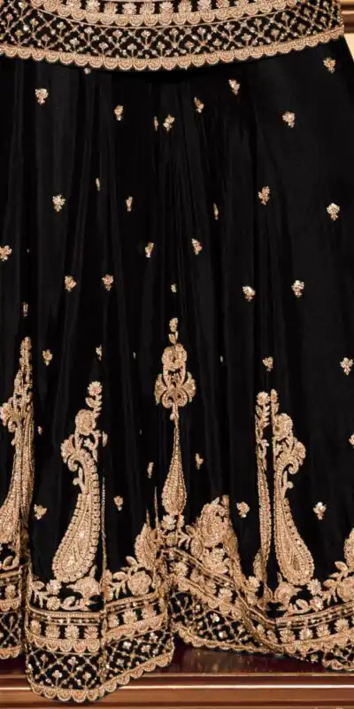 ZB 5067 Black Chinon Silk Salwar Suit Perfect for Wedding, Party, Ganesh Chaturthi, Baby Shower, Makar Sankranti – . Affordable Price ₹2399. /- | Jump Suits, Straight Suits, Casual Suits, Creative suits, Designer Suits, Palazzo Suits, Party Wear Suits, Patiala Suits, Salwar suit