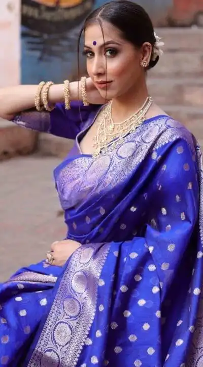 KP 7000 Blue Soft Lichi Silk Cloth Saree Perfect for Wedding, Party, Family Gatherings, Sangeet, Ethnic Day – . Festive Deal ₹1549. Delivery 4-6 Working | Bollywood Sarees, Creative Sarees, Designer Sarees, Embroidered Sarees, Ethnic Saree, Modern Digital sarees, Party Wear Sarees, Sarees