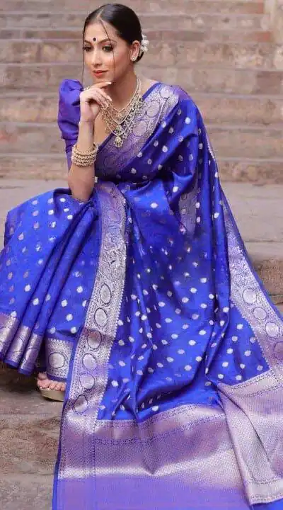 KP 7000 Blue Soft Lichi Silk Cloth Saree Perfect for Wedding, Party, Family Gatherings, Sangeet, Ethnic Day – . Festive Deal ₹1549. Delivery 4-6 Working | Bollywood Sarees, Creative Sarees, Designer Sarees, Embroidered Sarees, Ethnic Saree, Modern Digital sarees, Party Wear Sarees, Sarees