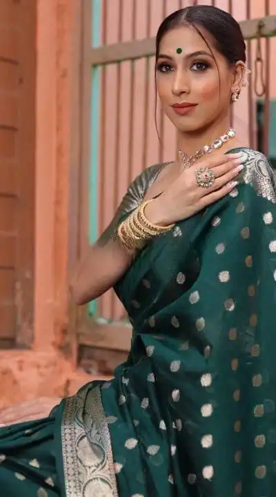 KP 7000 Green Soft Lichi Silk Cloth Saree Perfect for Wedding, Party, Family Gatherings, Sangeet, Ethnic Day – . Festive Deal ₹1549. Delivery 4-6 Working | Bollywood Sarees, Creative Sarees, Designer Sarees, Embroidered Sarees, Ethnic Saree, Modern Digital sarees, Party Wear Sarees, Sarees