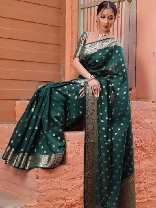 KP 7000 Green Soft Lichi Silk Cloth Saree Perfect for Wedding, Party, Family Gatherings, Sangeet, Ethnic Day – . Festive Deal ₹1549. Delivery 4-6 Working | Bollywood Sarees, Creative Sarees, Designer Sarees, Embroidered Sarees, Ethnic Saree, Modern Digital sarees, Party Wear Sarees, Sarees
