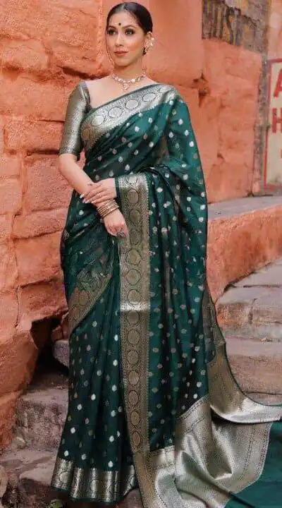 KP 7000 Green Soft Lichi Silk Cloth Saree Perfect for Wedding, Party, Family Gatherings, Sangeet, Ethnic Day – . Festive Deal ₹1549. Delivery 4-6 Working | Bollywood Sarees, Creative Sarees, Designer Sarees, Embroidered Sarees, Ethnic Saree, Modern Digital sarees, Party Wear Sarees, Sarees