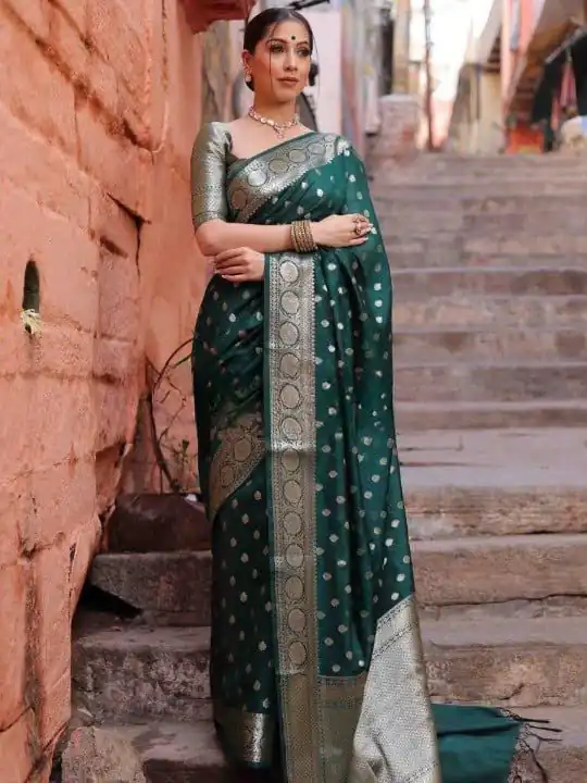 KP 7000 Green Soft Lichi Silk Cloth Saree Perfect for Wedding, Party, Family Gatherings, Sangeet, Ethnic Day – . Festive Deal ₹1549. Delivery 4-6 Working | Bollywood Sarees, Creative Sarees, Designer Sarees, Embroidered Sarees, Ethnic Saree, Modern Digital sarees, Party Wear Sarees, Sarees