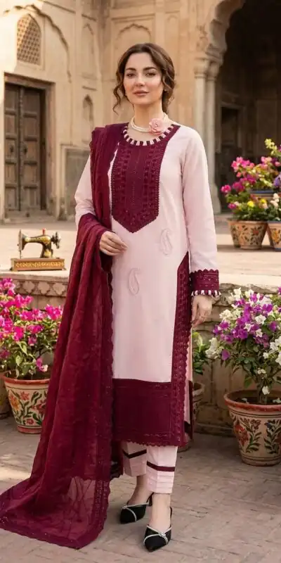 KD 1593 Maroon in Color Natural Crepe Embroidery Work Salwar Suit . Affordable Price ₹2399. Delivery 4-6 Working Days. Shop now. | Jump Suits, Straight Suits, Casual Suits, Creative suits, Designer Suits, Palazzo Suits, Party Wear Suits, Patiala Suits, Salwar suit