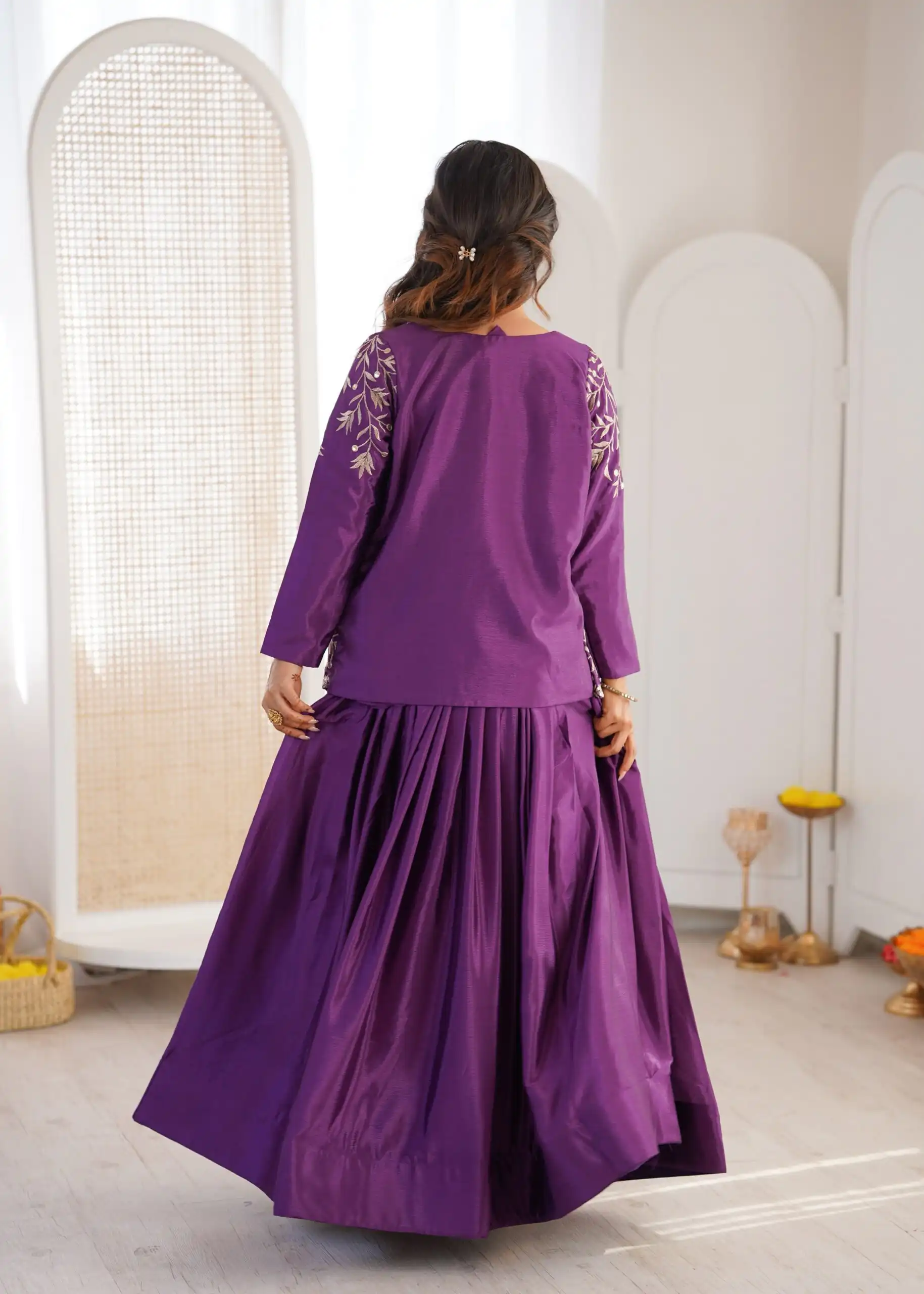 SP 67 Purple Shiny Chinon Silk Sequence Work Lehenga Choli Perfect for Wedding, Party, Ganesh Chaturthi, Baby Shower, Makar Affordable Price ₹2199. /- | Bollywood Lehenga, Creative Lehenga, Designer Lehenga, Embroidered Lehenga, Lehenga, Party Wear Lehenga