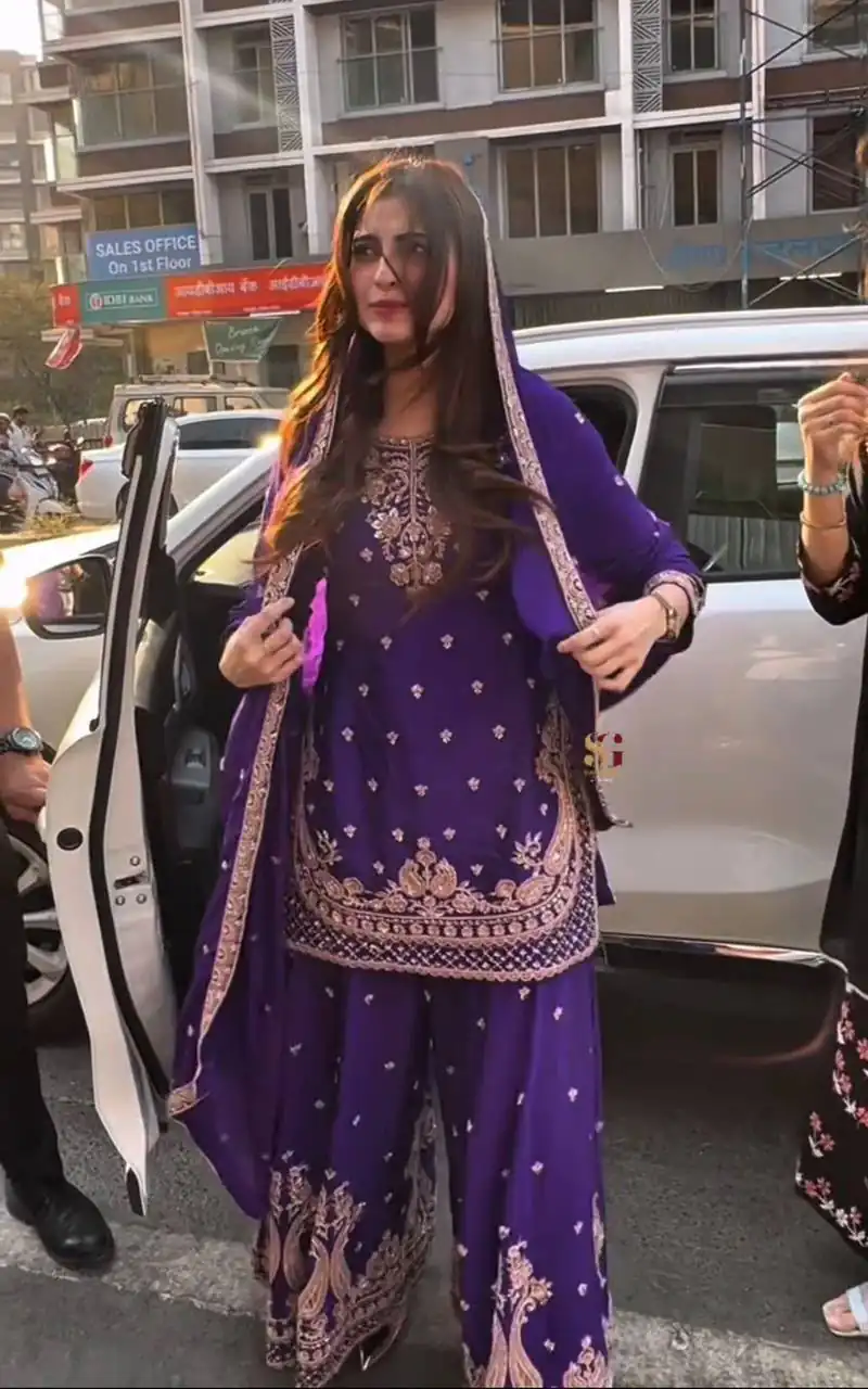 ZB 5067 Purple Chinon Silk Salwar Suit Perfect for Wedding, Party, Ganesh Chaturthi, Baby Shower, Makar Sankranti – . Affordable Price ₹2399. /- | Jump Suits, Straight Suits, Casual Suits, Creative suits, Designer Suits, Palazzo Suits, Party Wear Suits, Patiala Suits, Salwar suit