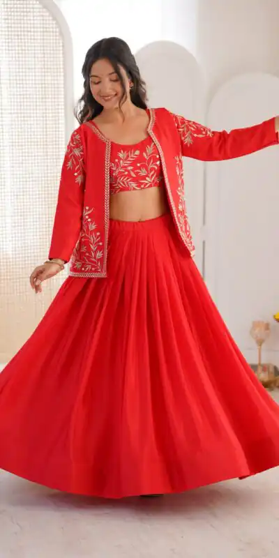 SP 67 Red Shiny Chinon Silk Sequence Work Lehenga Choli Perfect for Wedding, Party, Ganesh Chaturthi, Baby Shower, Makar Affordable Price ₹2199. /- | Bollywood Lehenga, Creative Lehenga, Designer Lehenga, Embroidered Lehenga, Lehenga, Party Wear Lehenga