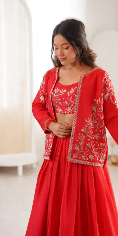 SP 67 Red Shiny Chinon Silk Sequence Work Lehenga Choli Perfect for Wedding, Party, Ganesh Chaturthi, Baby Shower, Makar Affordable Price ₹2199. /- | Bollywood Lehenga, Creative Lehenga, Designer Lehenga, Embroidered Lehenga, Lehenga, Party Wear Lehenga