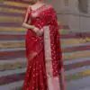 KP 7000 Red Soft Lichi Silk Cloth Saree Perfect for Wedding, Party, Family Gatherings, Sangeet, Ethnic Day – . Festive Deal ₹1549. Delivery 4-6 Working | Bollywood Sarees, Creative Sarees, Designer Sarees, Embroidered Sarees, Ethnic Saree, Modern Digital sarees, Party Wear Sarees, Sarees