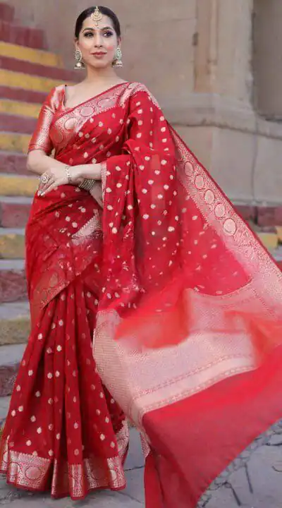 KP 7000 Red Soft Lichi Silk Cloth Saree Perfect for Wedding, Party, Family Gatherings, Sangeet, Ethnic Day – . Festive Deal ₹1549. Delivery 4-6 Working | Bollywood Sarees, Creative Sarees, Designer Sarees, Embroidered Sarees, Ethnic Saree, Modern Digital sarees, Party Wear Sarees, Sarees