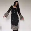 ST 1146 Black in Faux Georgette Embroidery Work Salwar Suit . Available at ₹2099 only. Delivery 4-6 Working Days. Shop now. | Jump Suits, Straight Suits, Casual Suits, Creative suits, Designer Suits, Palazzo Suits, Party Wear Suits, Patiala Suits, Salwar suit