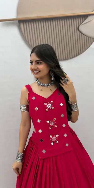 PC 581 Pink Color Pure Cotton Lehenga Choli with Cowrie Work. Festive Deal ₹2999. Delivery 4-6 Working Days. Online Shop now. | Bollywood Lehenga, Creative Lehenga, Designer Lehenga, Embroidered Lehenga, Lehenga, Party Wear Lehenga