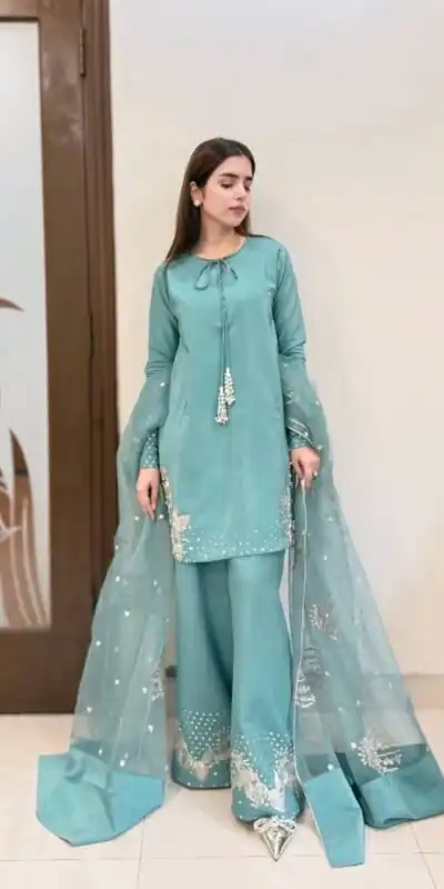 AD 202 Sky Blue in Color Natural Crepe Embroidery Work Salwar Suit . Affordable Price ₹1849. Delivery 4-6 Working Days. Shop now. | Jump Suits, Straight Suits, Casual Suits, Creative suits, Designer Suits, Palazzo Suits, Party Wear Suits, Patiala Suits, Salwar suit