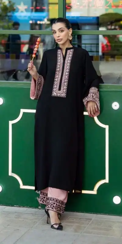 RTC 6059 Black Colour Rayon Cotton Kurti with Embroidery Work. Introductory Price ₹2099. Delivery 4-6 Working Days. Shop now. | Bollywood Kurti, Creative Kurtis, Designer Kurti, Kurti, Party Wear Kurti, Selfie Kurti