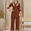DIVA 169 Rust Colour Rayon Cotton Kurti with Embroidery Work. Introductory Price ₹1999. Delivery 4-6 Working Days. Shop now. | Bollywood Kurti, Creative Kurtis, Designer Kurti, Kurti, Party Wear Kurti, Selfie Kurti