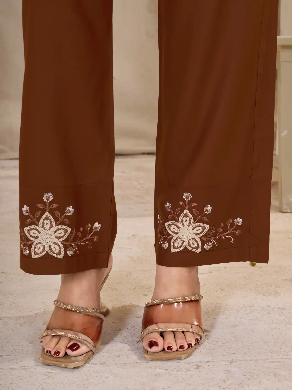 DIVA 169 Rust Colour Rayon Cotton Kurti with Embroidery Work. Introductory Price ₹1999. Delivery 4-6 Working Days. Shop now. | Bollywood Kurti, Creative Kurtis, Designer Kurti, Kurti, Party Wear Kurti, Selfie Kurti