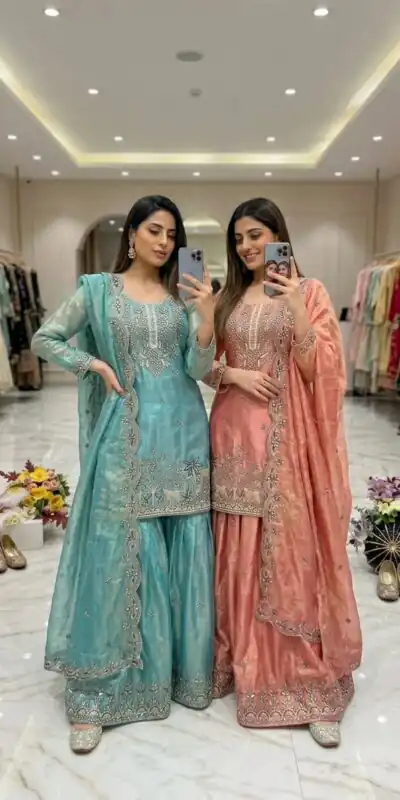 WW 1280 Blue Fendy Silk Salwar Suitwith Embroidery Work & Lace Work. Now at just ₹2449. Delivery 4-6 Working Days. Shop now. | Jump Suits, Straight Suits, Casual Suits, Creative suits, Designer Suits, Palazzo Suits, Party Wear Suits, Patiala Suits, Salwar suit