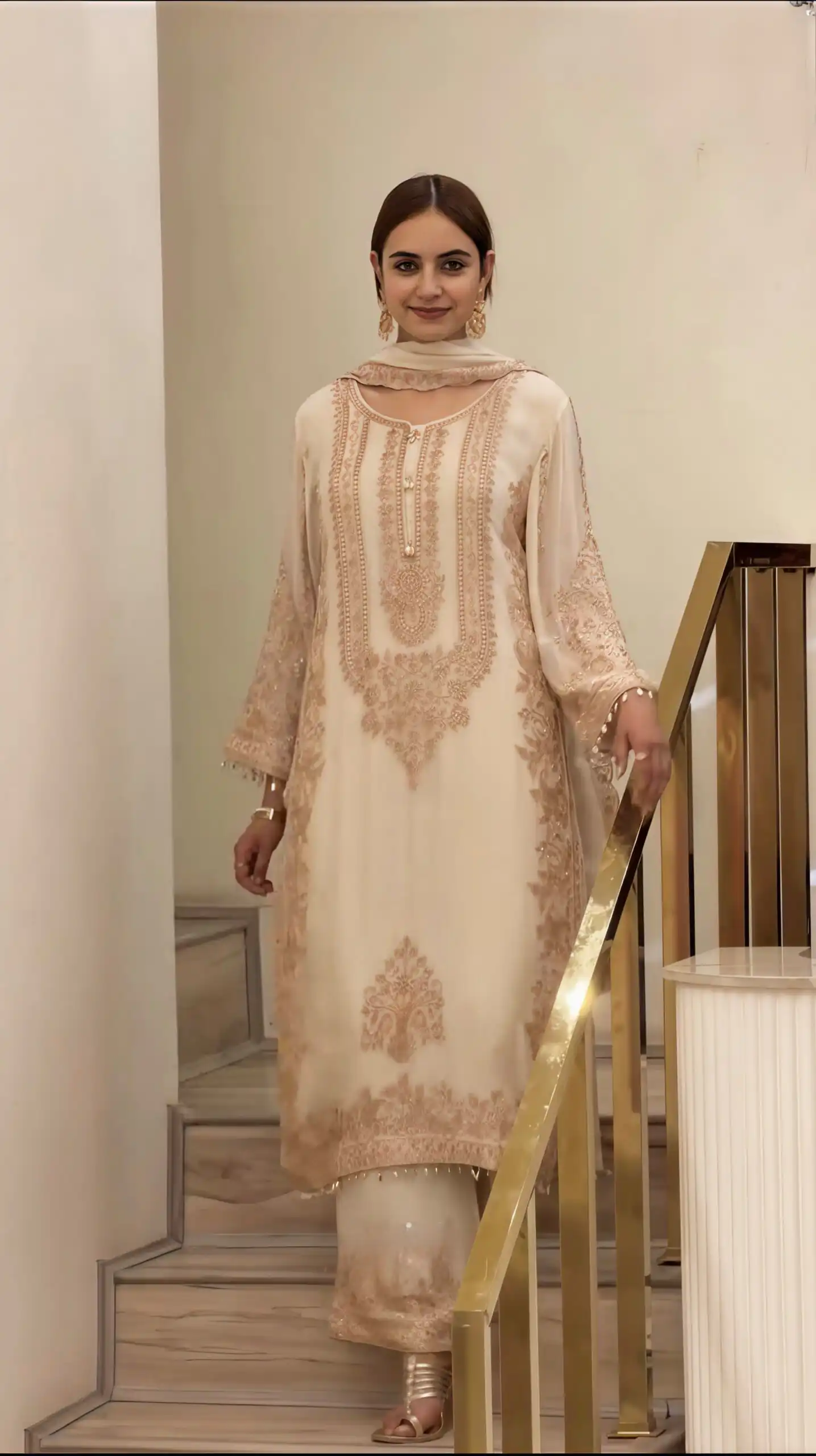 SR 1716 Off White Colour Faux Georgette Salwar Suit with Lace Work. Introductory Price ₹2449. Delivery 4-6 Working Days. Shop now. | Jump Suits, Straight Suits, Casual Suits, Creative suits, Designer Suits, Palazzo Suits, Party Wear Suits, Patiala Suits, Salwar suit