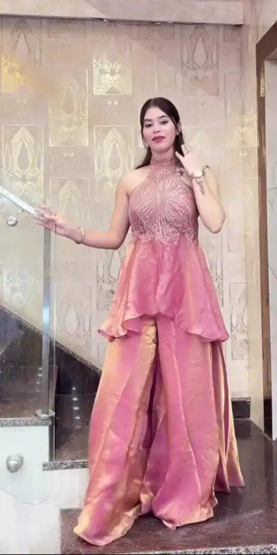 NF 1273 Peach Fendy Silk Salwar Suitwith Embroidery Work & Lace Work. Now at just ₹2449. Delivery 4-6 Working Days. Shop now. | Jump Suits, Straight Suits, Casual Suits, Creative suits, Designer Suits, Palazzo Suits, Party Wear Suits, Patiala Suits, Salwar suit