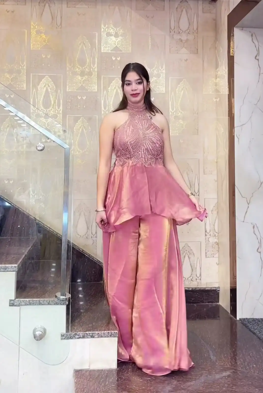 NF 1273 Peach Fendy Silk Salwar Suitwith Embroidery Work & Lace Work. Now at just ₹2449. Delivery 4-6 Working Days. Shop now. | Jump Suits, Straight Suits, Casual Suits, Creative suits, Designer Suits, Palazzo Suits, Party Wear Suits, Patiala Suits, Salwar suit
