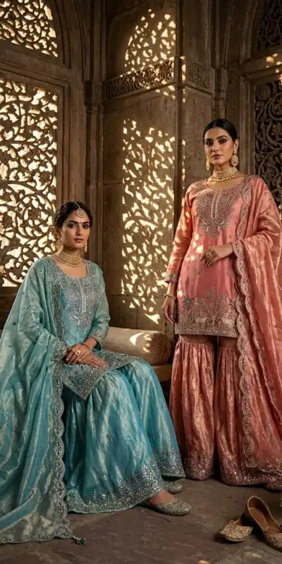 WW 1280 Peach Fendy Silk Salwar Suitwith Embroidery Work & Lace Work. Now at just ₹2449. Delivery 4-6 Working Days. Shop now. | Jump Suits, Straight Suits, Casual Suits, Creative suits, Designer Suits, Palazzo Suits, Party Wear Suits, Patiala Suits, Salwar suit
