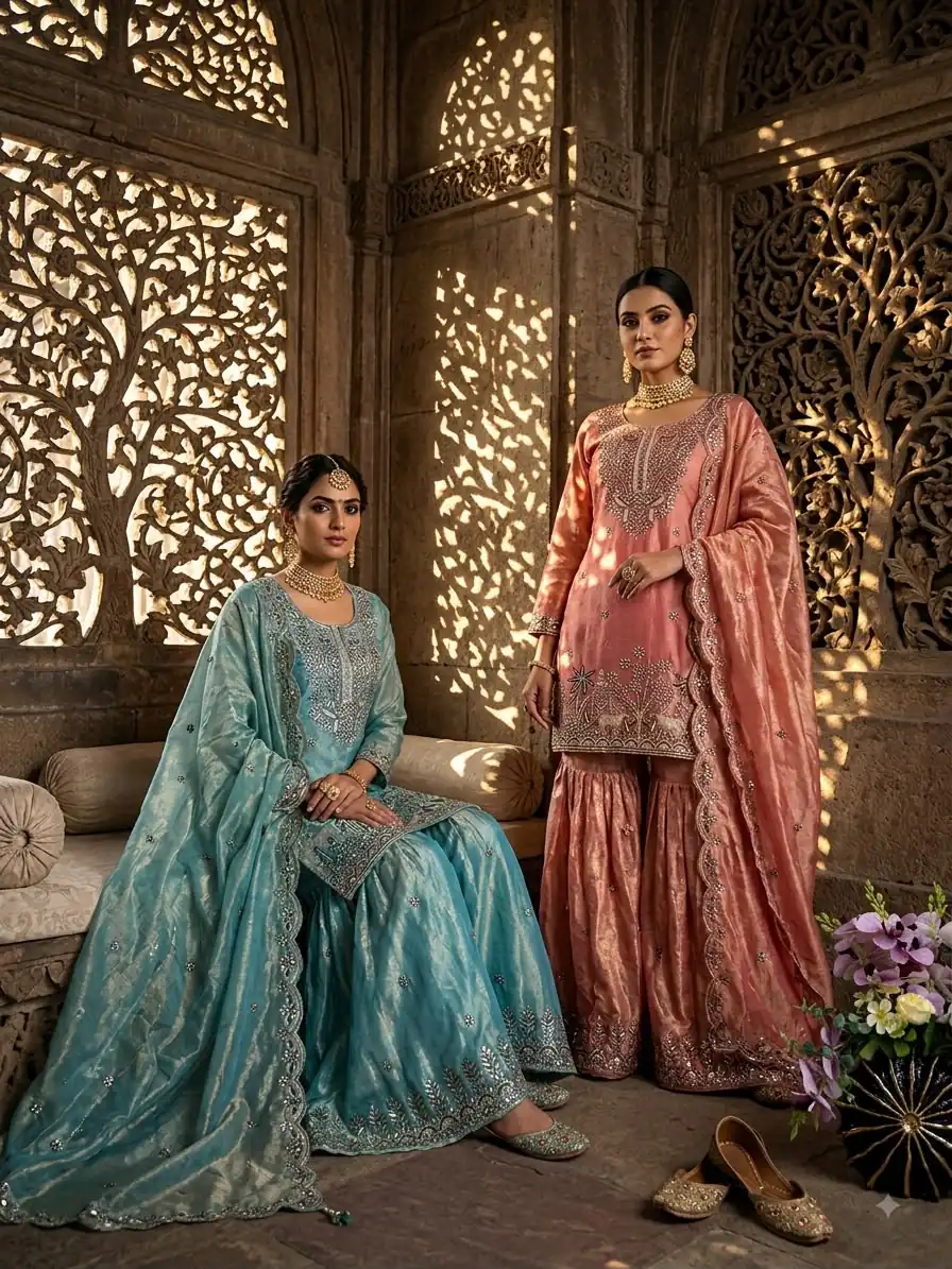 WW 1280 Peach Fendy Silk Salwar Suitwith Embroidery Work & Lace Work. Now at just ₹2449. Delivery 4-6 Working Days. Shop now. | Jump Suits, Straight Suits, Casual Suits, Creative suits, Designer Suits, Palazzo Suits, Party Wear Suits, Patiala Suits, Salwar suit