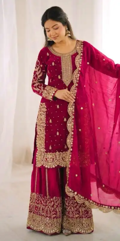 ZSR 3167 Pink Fendy Silk Salwar Suitwith Embroidery Work & Lace Work. Now at just ₹2149. Delivery 4-6 Working Days. Shop now. | Jump Suits, Straight Suits, Casual Suits, Creative suits, Designer Suits, Palazzo Suits, Party Wear Suits, Patiala Suits, Salwar suit