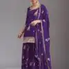 FC 2120 Purple Color chinon Print Silk with Dall Crepe Sharara Suit Wedding, Party, Festive, Events Etc.  Expected Delivery 4-6 Working Days @2399/- | Jump Suits, Straight Suits, Casual Suits, Creative suits, Designer Suits, Palazzo Suits, Party Wear Suits, Patiala Suits, Salwar suit
