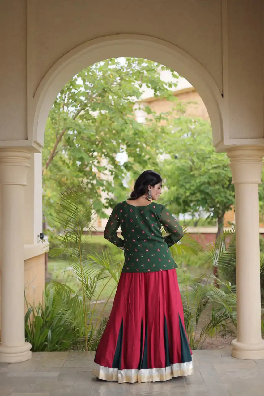 KA 5076 Green Rayon Embroidery Work & Cowrie Work Lehenga Choli . Grab it for ₹2749. Delivery 4-6 Working Days. Shop now. | Bollywood Lehenga, Creative Lehenga, Designer Lehenga, Embroidered Lehenga, Lehenga, Party Wear Lehenga